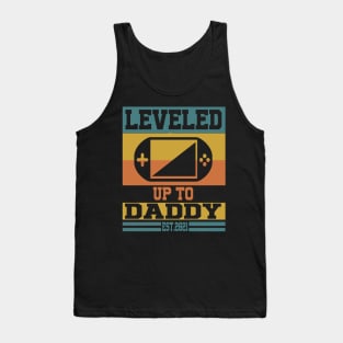 leveled up to daddy, EST 2021 Tank Top